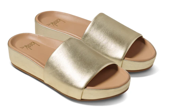 Pelican Leather Platform Sandal