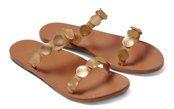 Topaz Leather Slide Sandal
