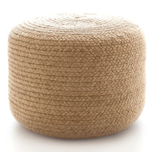 Braided Indoor/Outdoor Pouf