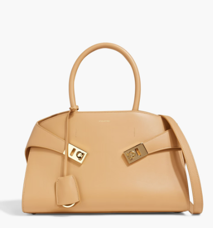 FERRAGAMO Hug textured-leather tote