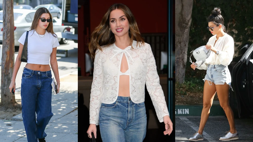These Denim and White Outfits Are All You Need This Season